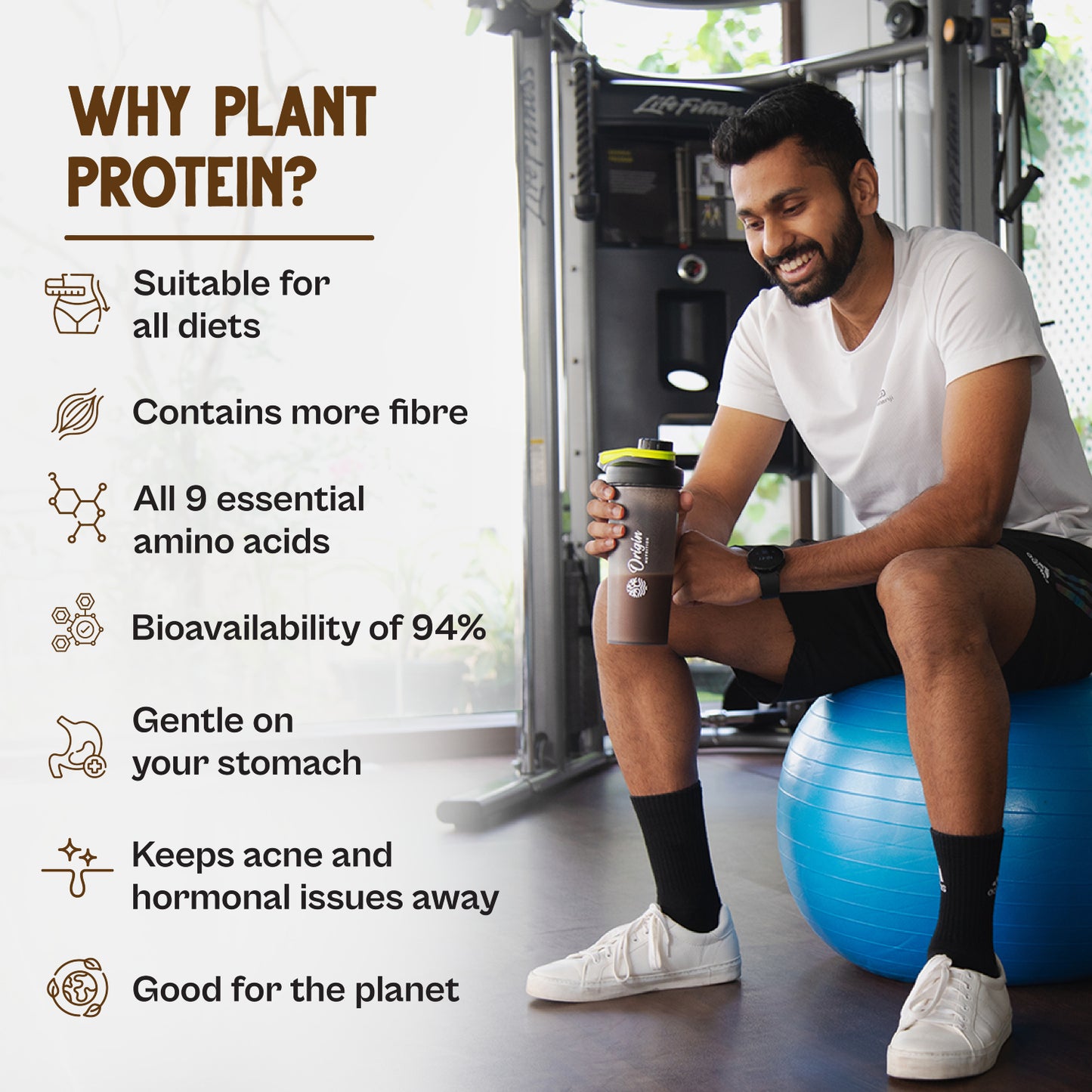 Origin Nutrition Plant Protein Chocolate Trial Pack - 100% Natural | 25g of Protein per sachet | Perfect for Beginners | No Added Sugars | Suitable & Convenient for All Diets (Chocolate)