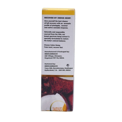 INDUS HEMP CANNA HEALTH CBD RECOVER 1500mg | Combo Pack of 2 | Broad Spectrum Cannabis (Vijaya) Leaf Extract