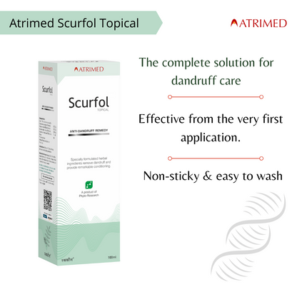 Denz & Darc Hair Oil and Scurfol Anti-Dandruff Topical Pack of 4