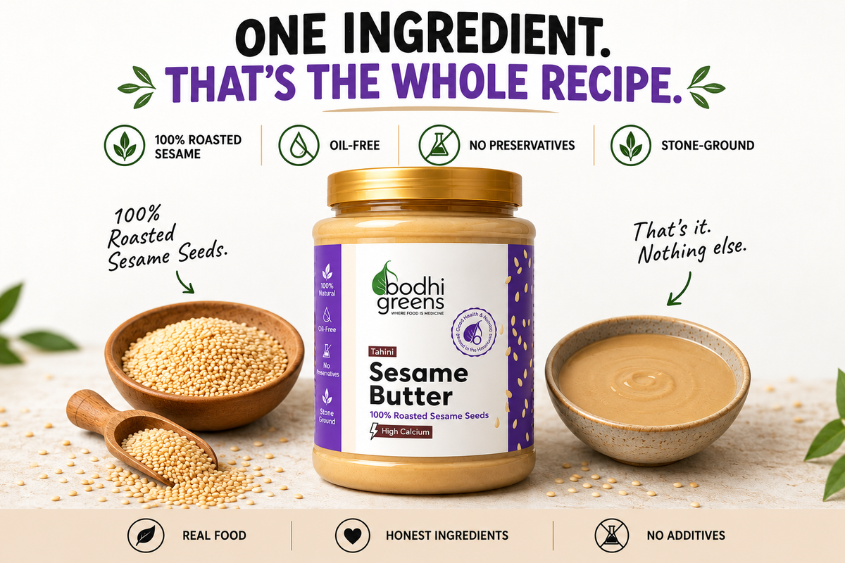 Bodhi Greens Sesame butter | Single Ingredient | 1kg