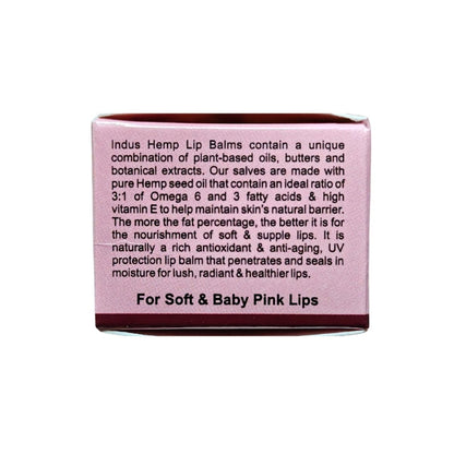 INDUS HEMP LIP BALM | BEETROOT & ROSE | SPF 15 | FOR SOFT & BABY PINK LIPS