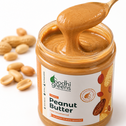 Bodhi Greens Creamy Peanut Butter | Date Sweetened | 1kg