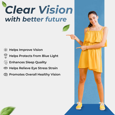 Health Veda Organics Plant Based Eye Care Supplements - 60 Veg Tablets