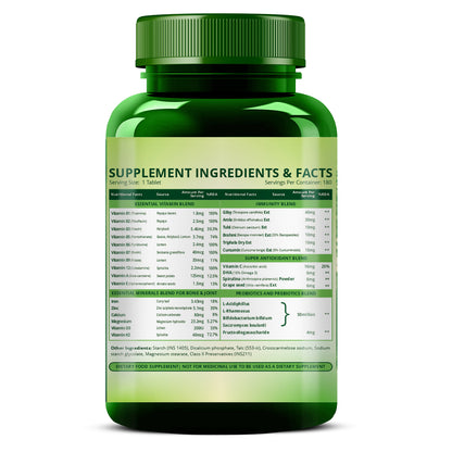 Vlado's Himalayan Organics Immunity Multivitamin with Probiotics - 180 Tablets
