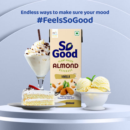 So Good Almond Fresh, Vanilla Beverage, 200 ml