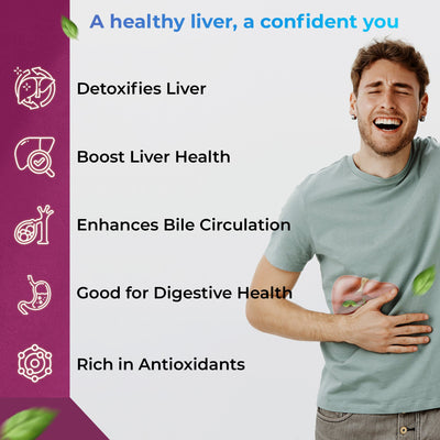 Health Veda Organics Milk Thistle for Liver Support & Liver Detox - 60 Veg Tablets