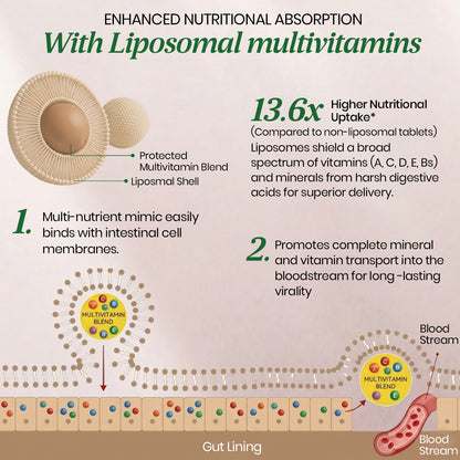 Vlado's Himalayan Organics Liposomal Multivitamin for Women || 60 Veg Capsules