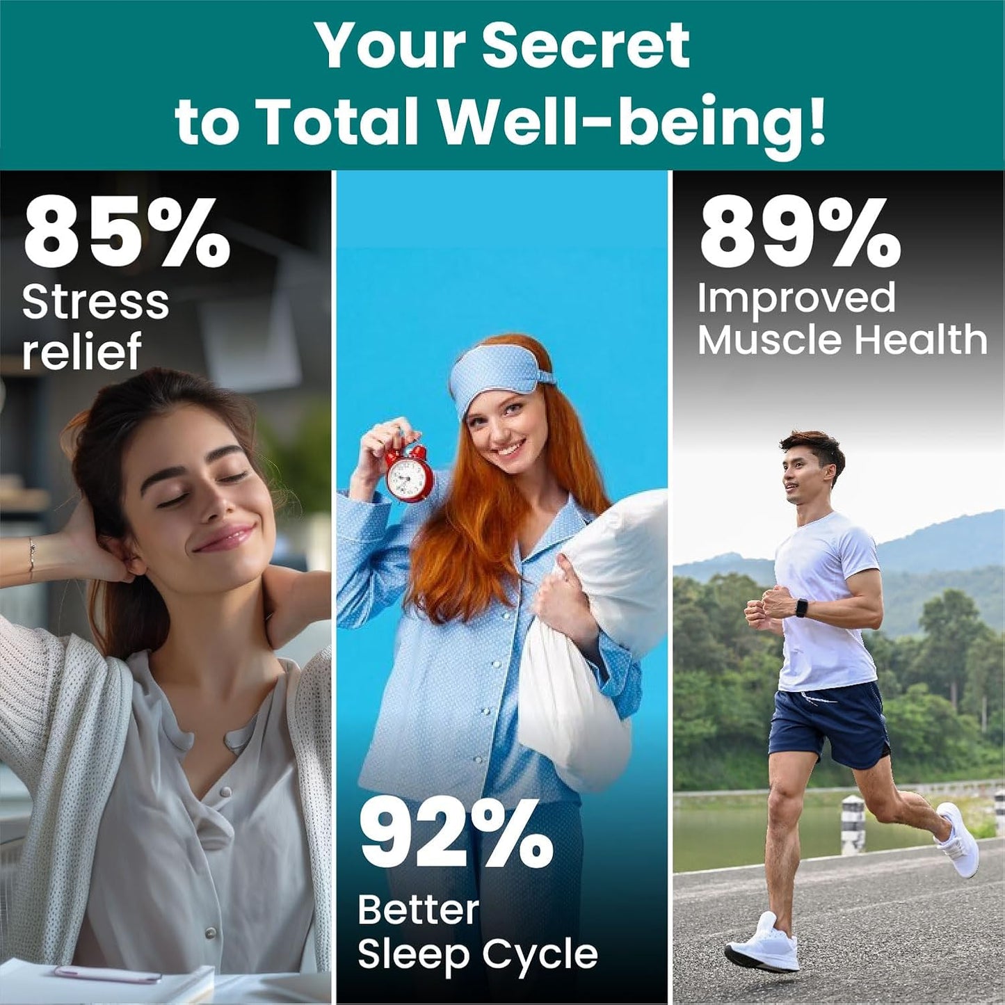 Vlado’s Himalayan Organics Magnesium Glycinate Tablets | High-Absorption 2000 mg Formula with 440 mg Elemental Magnesium | 30 Tablets (100% RDA)