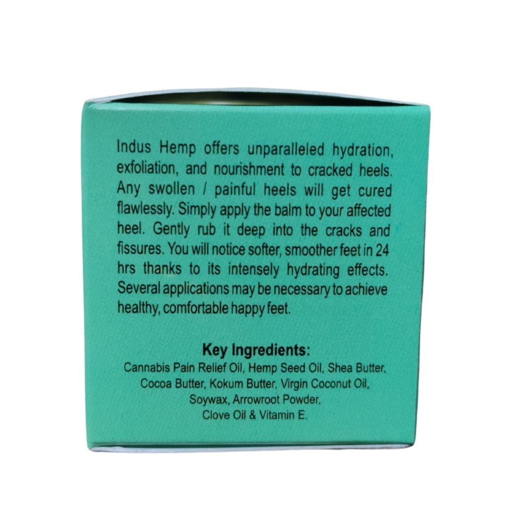 INDUS HEMP FOOT CARE BALM| MOISTURISES & RELIEVES PAIN | CANNABIS (VIJAYA LEAF EXTRACT OIL)