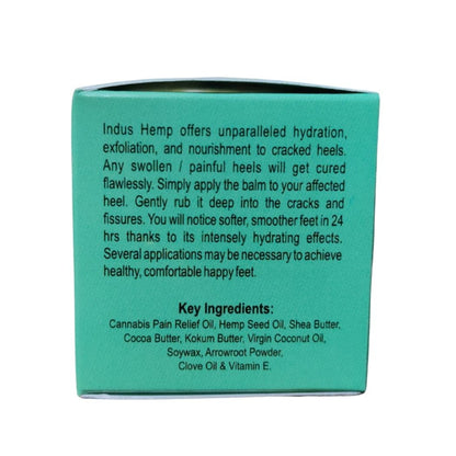 INDUS HEMP FOOT CARE BALM| MOISTURISES & RELIEVES PAIN | CANNABIS (VIJAYA LEAF EXTRACT OIL)