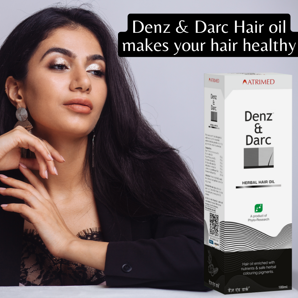 Atrimed Denz & Darc Shampoo and Hair Oil combo (Pack of 2)