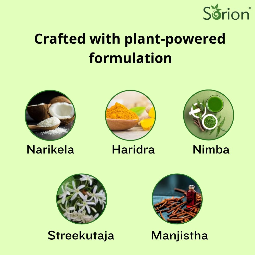 Atrimed Sorion Head Fluid | For Itchy scalp with long-lasting effects | Made with a special combination of Neem, Turmeric, Common Madder and Pala Indigo | 50 ml