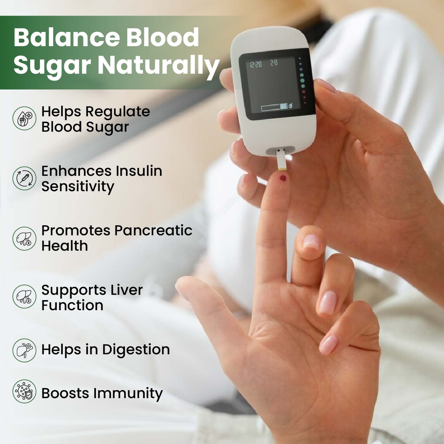 Vlado's Himalayan Organics Diabetes Support Supplement | Blend of 11 Herbal Ingredients | 100% Vegetarian | 60 Capsules