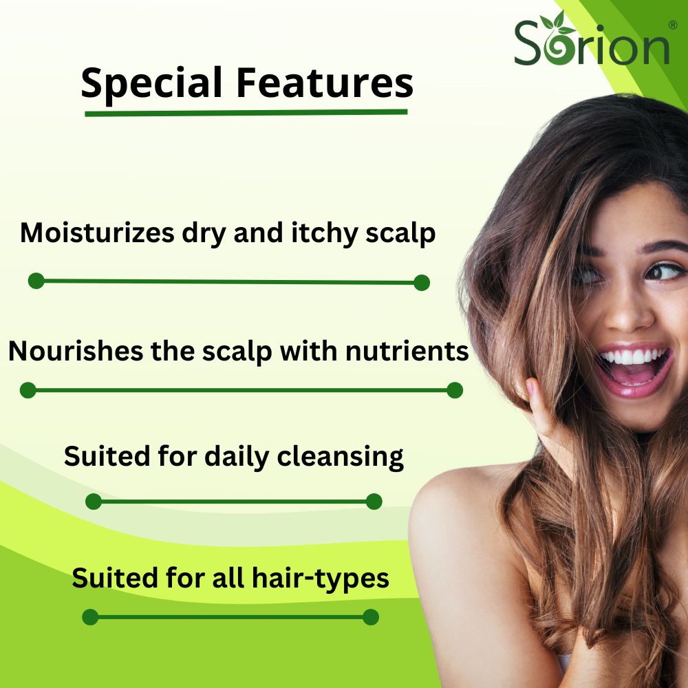 Atrimed Sorion Shampoo | For beautiful, clean and healthy hair | Made with real essential oils | 200 ml