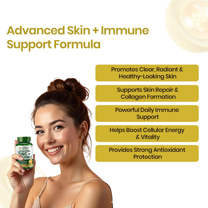 Vlado’s Himalayan Organics Liposomal Zinc with Vitamin C for Daily Nutrition – 120 Veg Capsules