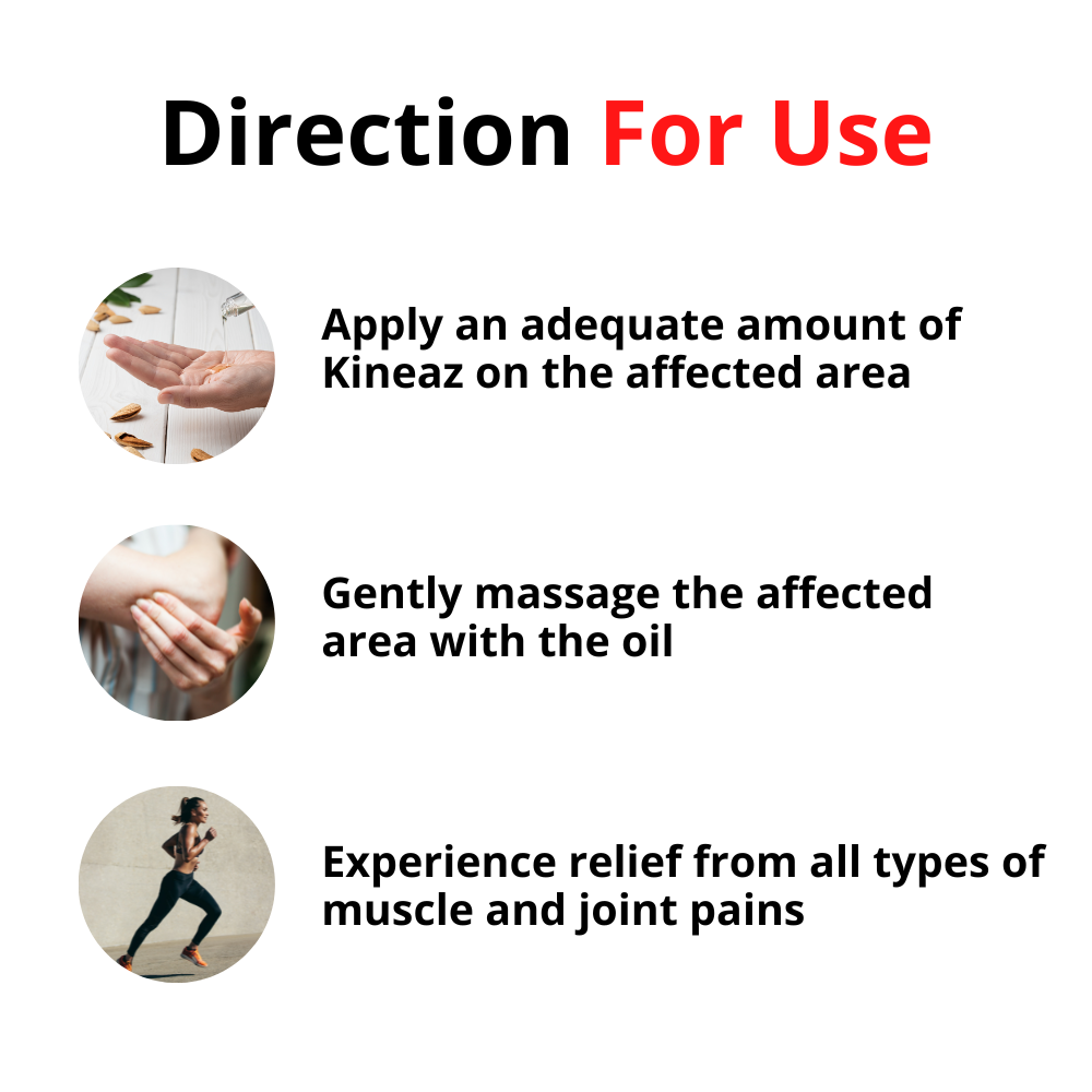 Atrimed Kineaz Liniment & Balm | For Bone, Joint and Body Pain | Combo Set of 3