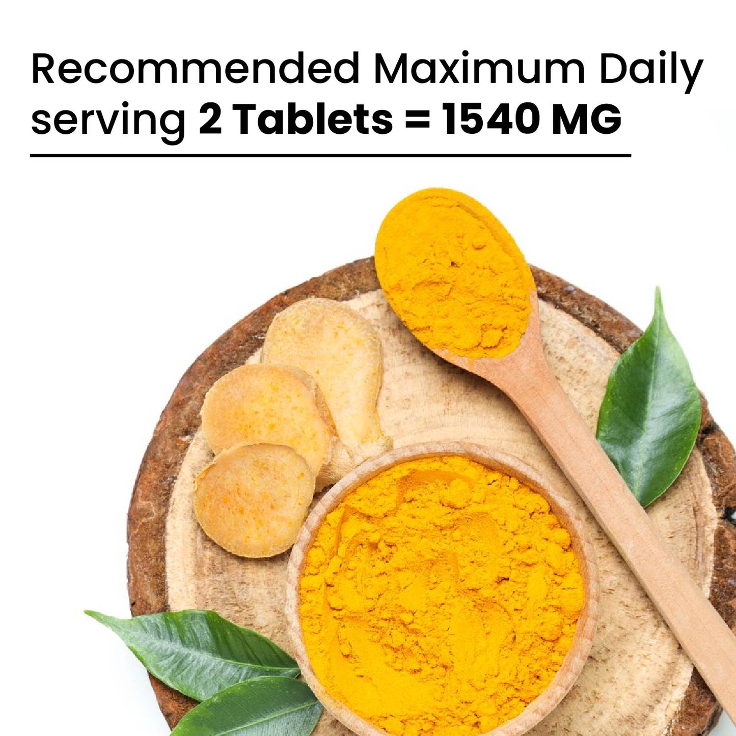 Vlado's Himalayan Organics Organic Curcumin Tablets with Black Pepper & 95% Curcuminoids | 1500+ mg per Serving | 60 Veg Tablets