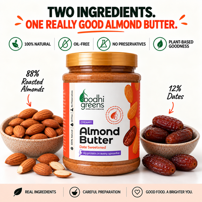 Bodhi Greens Almond Butter | Date Sweetened | 1kg