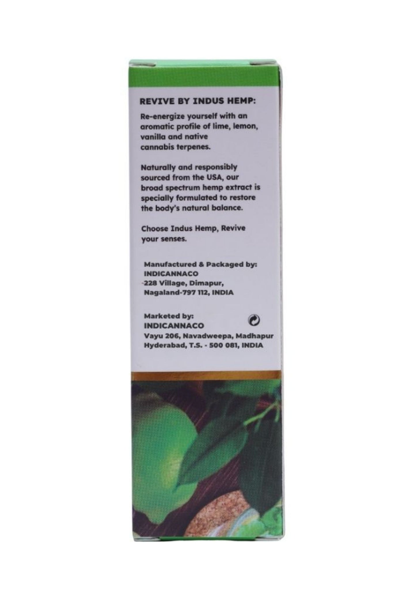 INDUS HEMP CANNA HEALTH CBD REVIVE 750mg | Combo Pack of 2 | Broad Spectrum Cannabis (Vijaya) Leaf Extract