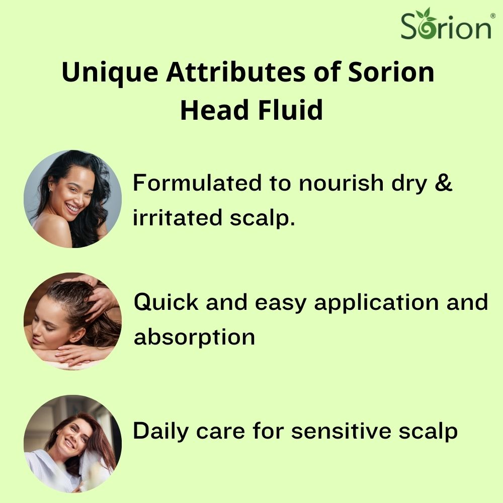 Atrimed Sorion Head Fluid | For Itchy scalp with long-lasting effects | Made with a special combination of Neem, Turmeric, Common Madder and Pala Indigo | 50 ml