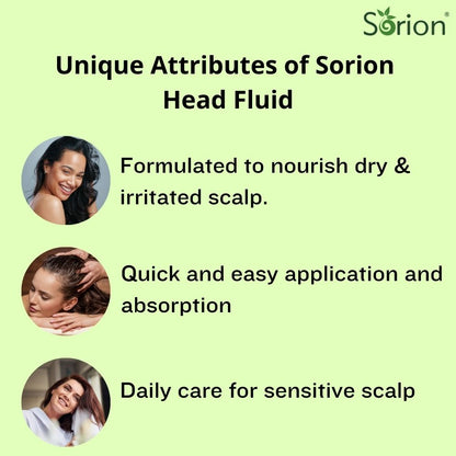 Atrimed Sorion Head Fluid | For Itchy scalp with long-lasting effects | Made with a special combination of Neem, Turmeric, Common Madder and Pala Indigo | 50 ml
