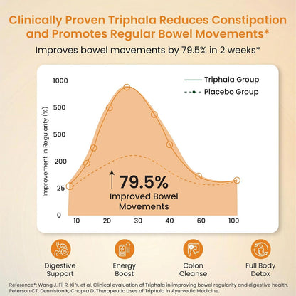 Vlado’s Himalayan Organics Triphala Tablets | Organic Amla, Haritaki & Bibhitaki | Pure Ayurvedic Blend | 60 Tablets