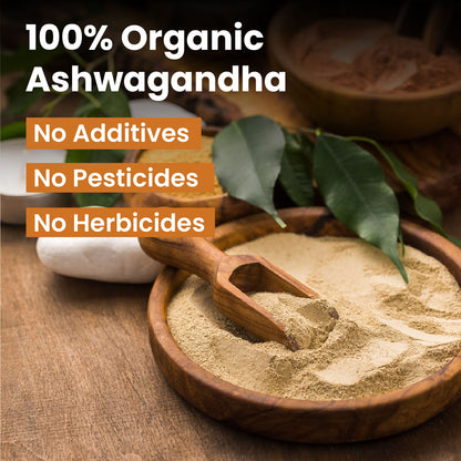 Vlado’s Himalayan Organics Ashwagandha Powder | 100% Organic & Pure | 100g
