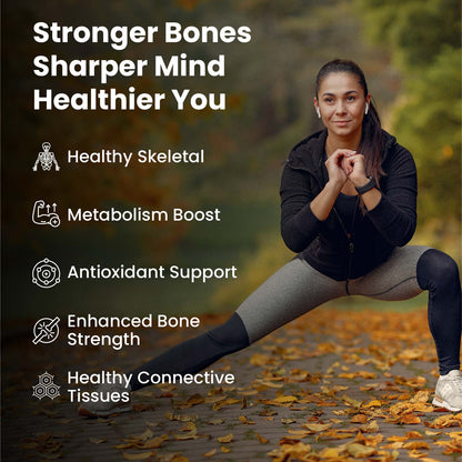 Vlado's Himalayan Organics Plant Based Manganese 4mg Supplement | Trace Mineral Supplement for Connective Tissue and Bones | Good For Skeletal Health Support - 120 Veg Capsules