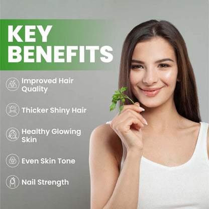 Vlado's Himalayan Organics Biotin 10,000 mcg Supplement with Keratin, Amino Acids & Multivitamin - 120 Veg Tablets