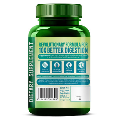 Vlado's Himalayan Organics Digestive Enzyme for Healthy Digestion- 90 Veg Tablets