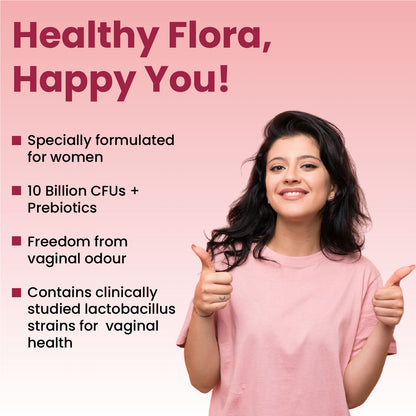 Vlado’s Himalayan Organics Vaginal Probiotics for Women | With Lactobacillus & Prebiotics | Supports Intimate pH Balance | 10 Billion CFU | 60 Veg Capsules