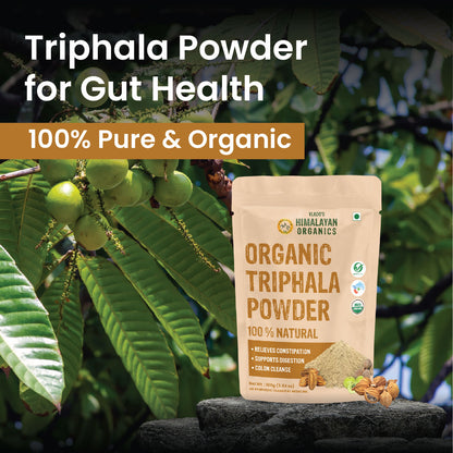 Vlado’s Himalayan Organics Triphala Powder | Ayurvedic Blend of 3 Fruits | 100g