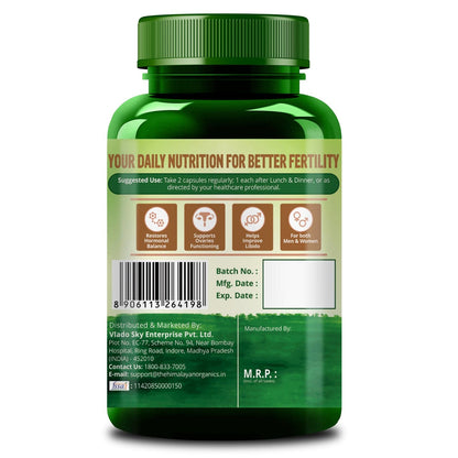 Himalayan Organics Fertility Aid Supplement Supports Daily Nutrition for Better Fertility | Maintains Reproductive Health (60 Capsules)