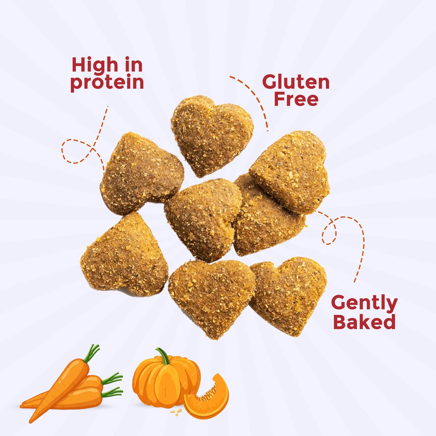 FURRMATE Veg Treats for Dogs (2x100g) | Gluten-Free | Made with Oats