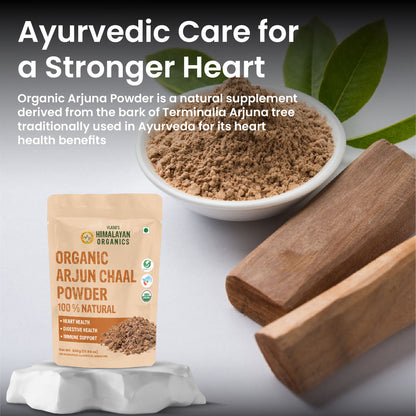 Vlado’s Himalayan Organics Arjun Chaal Powder | 100% Natural & Organic | 500g
