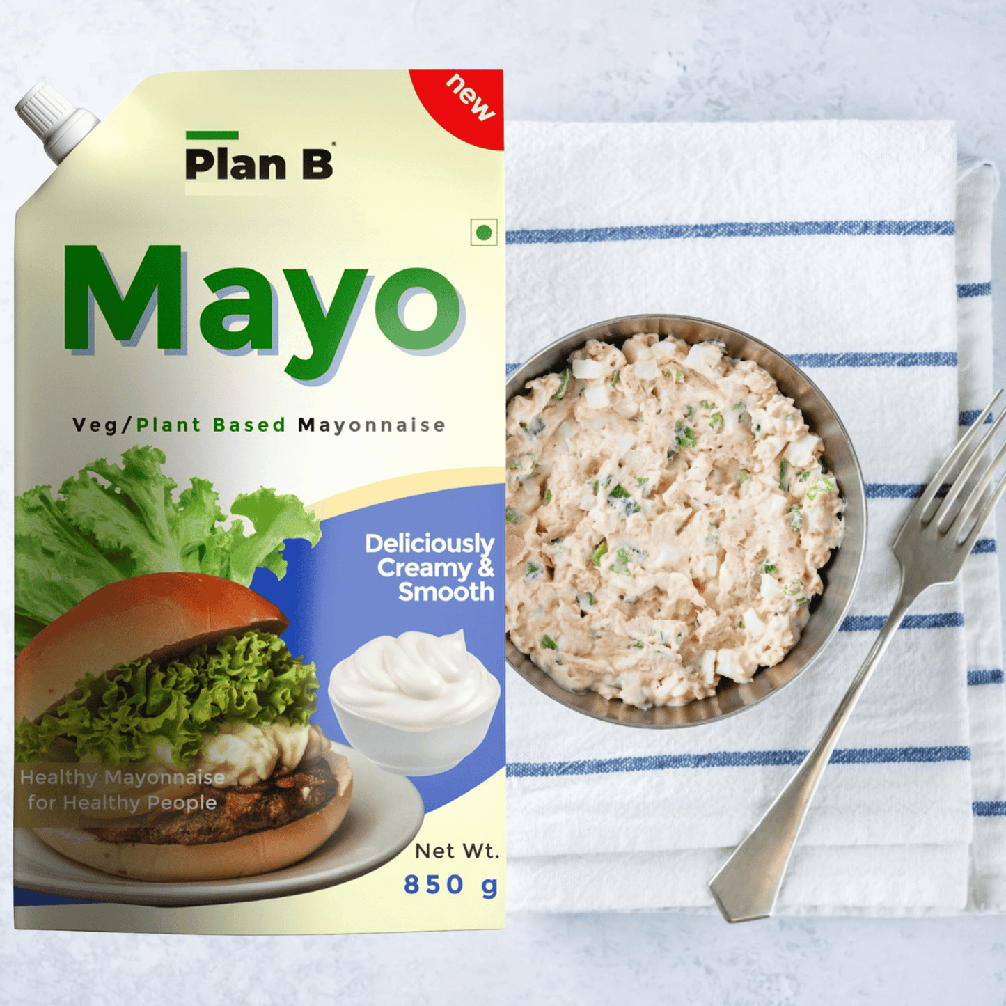 Plan B Mayonnaise 850g (Dairy Free, Extra Creamy & Delicious)