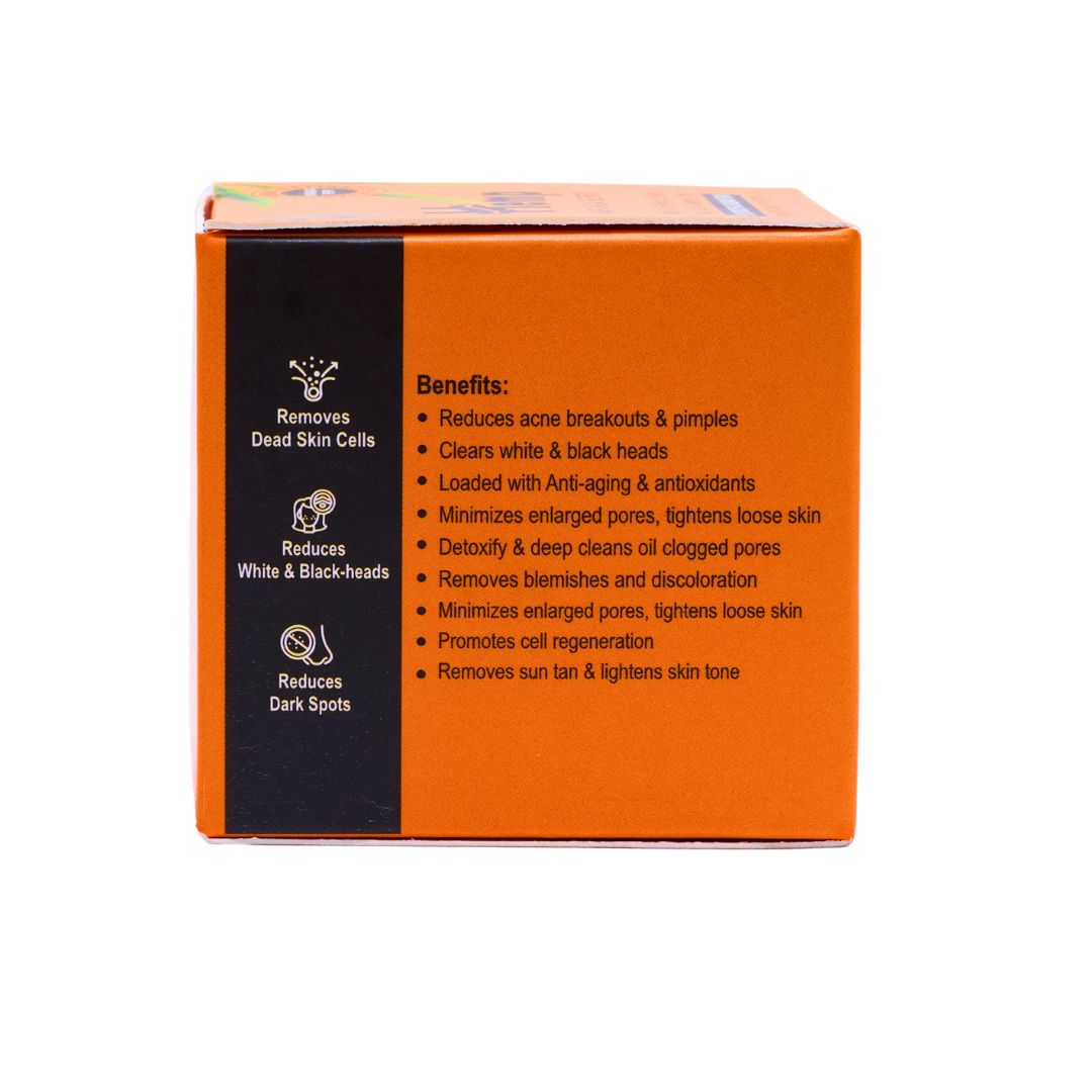 INDUS HEMP NARANGA BERRY| 4-IN-1 SKIN REFINING EXFOLIATOR MASK /SCRUB / CLEANSER/TONER | FOR HEALTHY & GLOWING SKIN