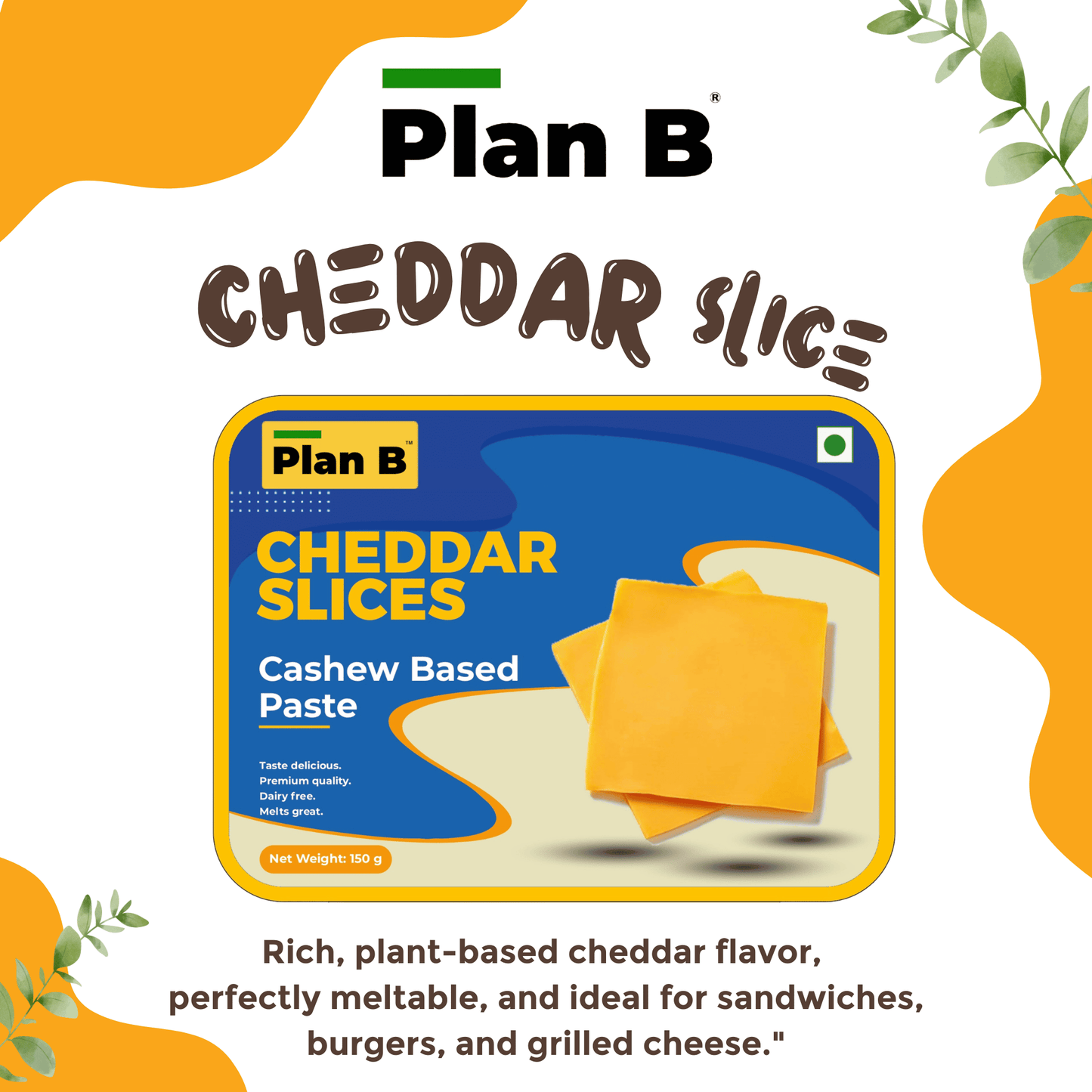 Plan B Cheddar Slices 150 g