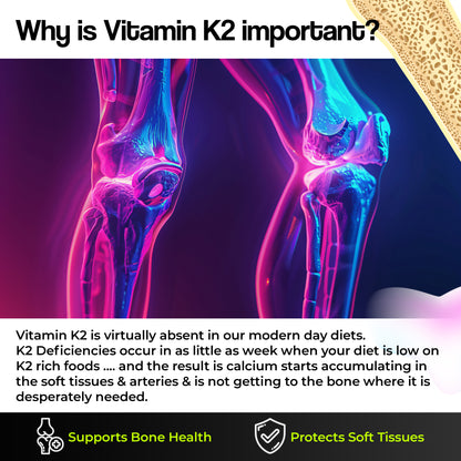 Health Veda Organics Vitamin K2 | 100% Vegetarian Vitamin K2 Benefits in Bone Health - 55mcg - 120 Vitamin K27 Capsules