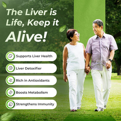 Health Veda Organics Plant Based Liver Support Supplements - 60 Veg Capsules
