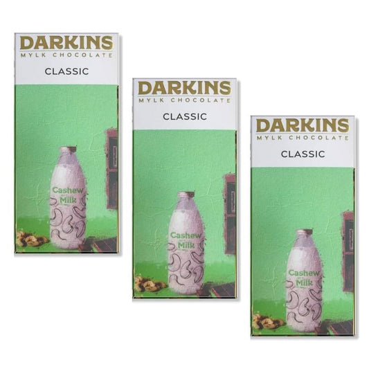 Darkins Mylk Classic Chocolate | Unrefined Cane Sugar | 50 Gm Each Pack Of 3 (DAIRY FREE)