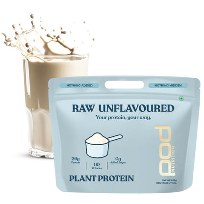 Pea Protein Isolate Powder | Vegan Plant Protein, No Added Sugar, Dairy Free| Clean & Easy to Digest with Essential Amino Acids (500 Grams, Raw Unflavoured)