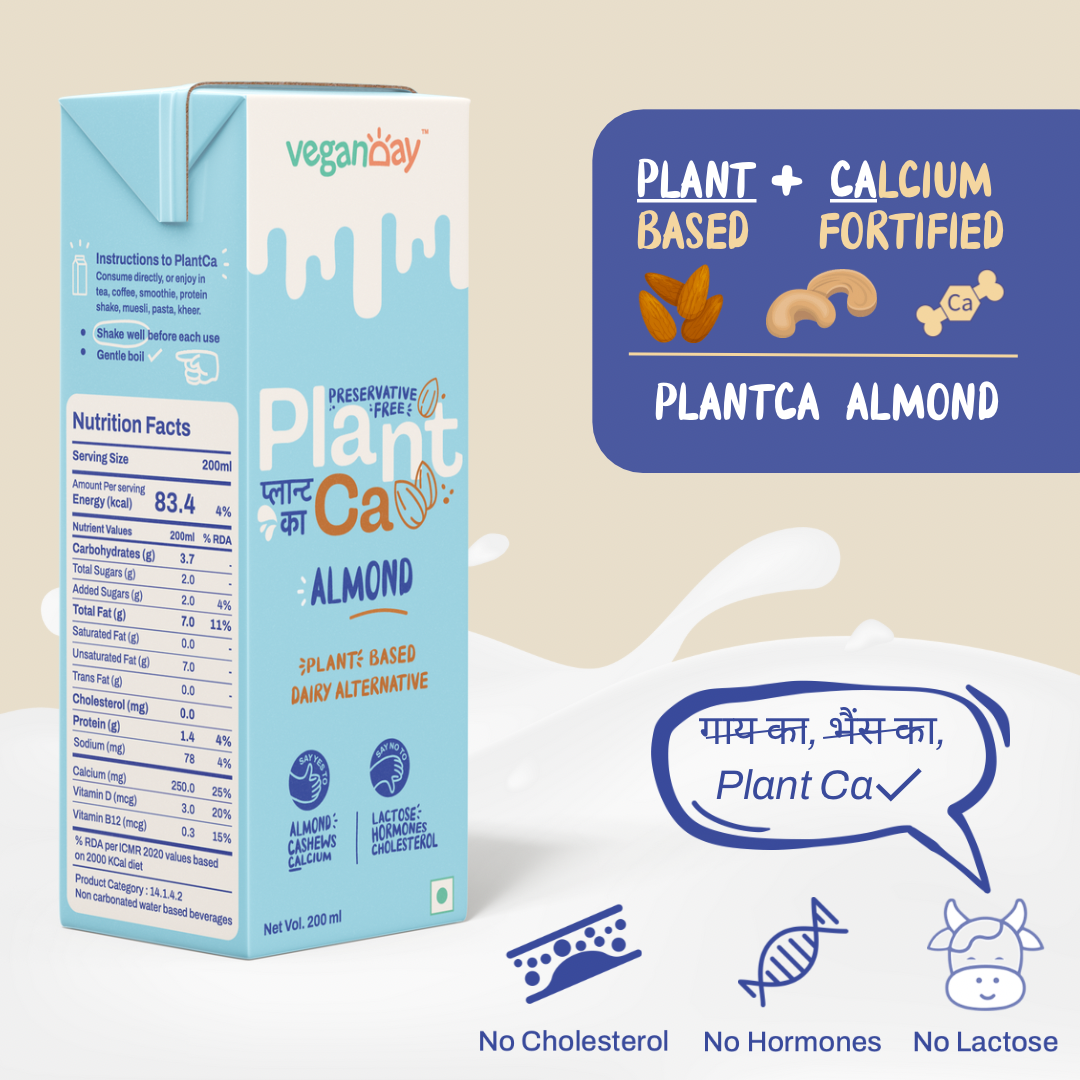 VeganDay PlantCa Almond Drink, 200ml