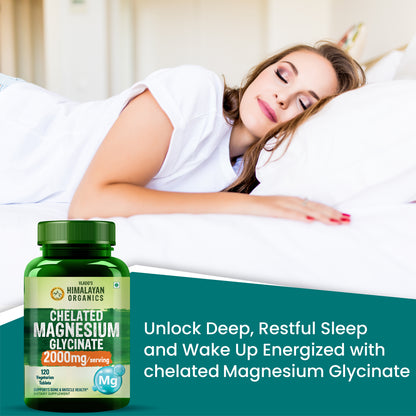 Vlado's Himalayan Organics Chelated Magnesium Glycinate | 120 Vegan Tablets