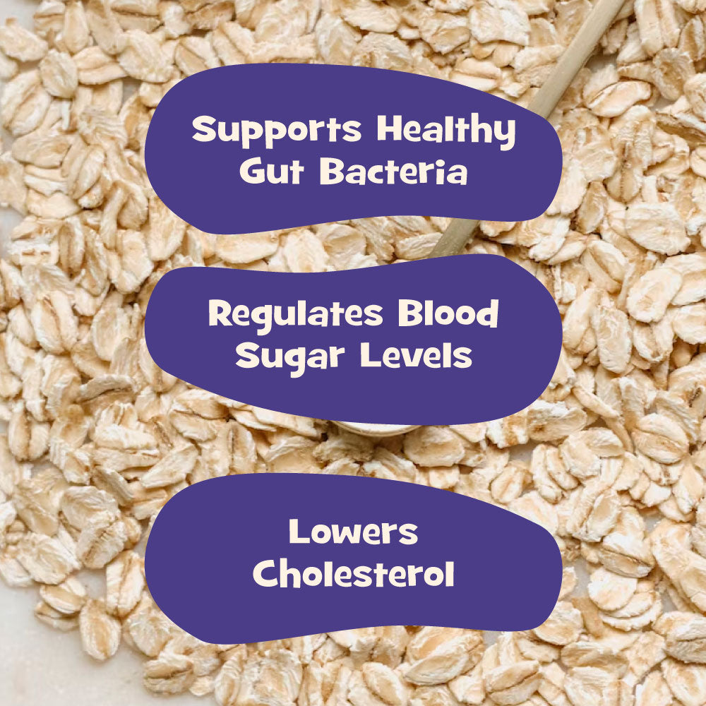 Nourish You Rolled Oats 1.2 kg – 100% Wholegrain Oatmeal | High Fiber & Protein-Rich Breakfast Cereal | Diet Food for Weight Management | Gluten-Free | No Added Sugar