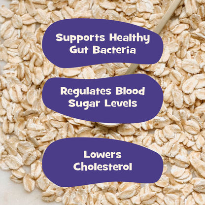 Nourish You Rolled Oats 1.2 kg – 100% Wholegrain Oatmeal | High Fiber & Protein-Rich Breakfast Cereal | Diet Food for Weight Management | Gluten-Free | No Added Sugar