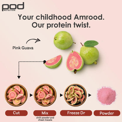Pea Protein Isolate Powder | Vegan Plant Protein, No Added Sugar, Dairy Free| Clean & Easy to Digest with Essential Amino Acids (500 Grams, Mexican Guava)
