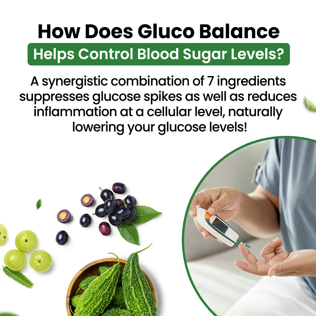 Vlado's Himalayan Organics Plant-Based Gluco Balance | With Jamun, Bittermelon, Amla, Gudmar, Chirayta Extracts | 60 Veg Tablets