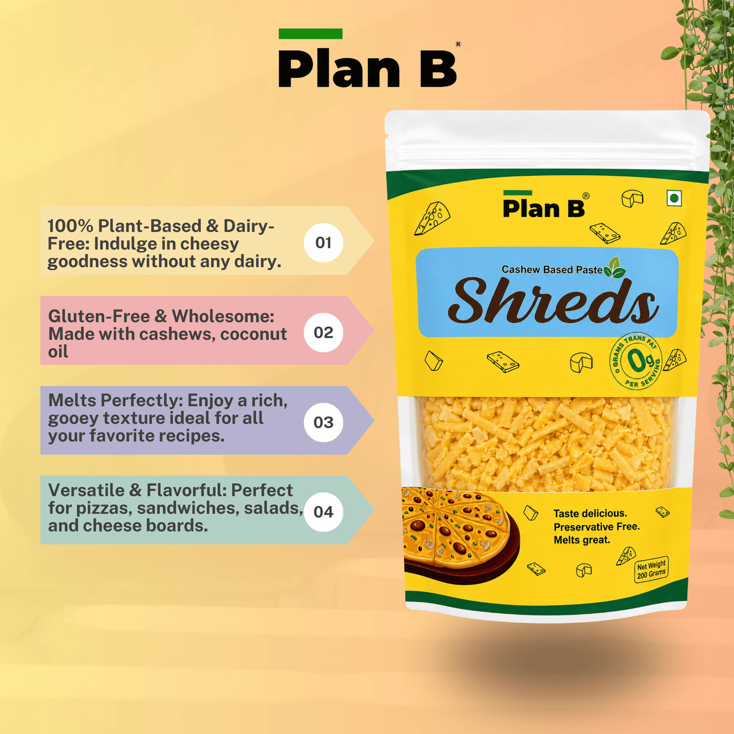 Plan B Cheezy Shreds 200 g