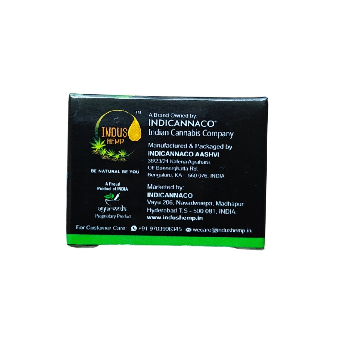 INDUS HEMP LIP BALM | LIQUORICE & GINGER MINT | SPF 15 | LIGHTENS DARK/NICOTINE LIPS & FRESHENS BREATH